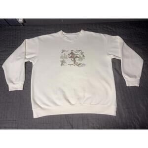 VTG 90s Mens SZ M Women's SZ L Northern Reflections Birdhouse Graphic Sweatshirt